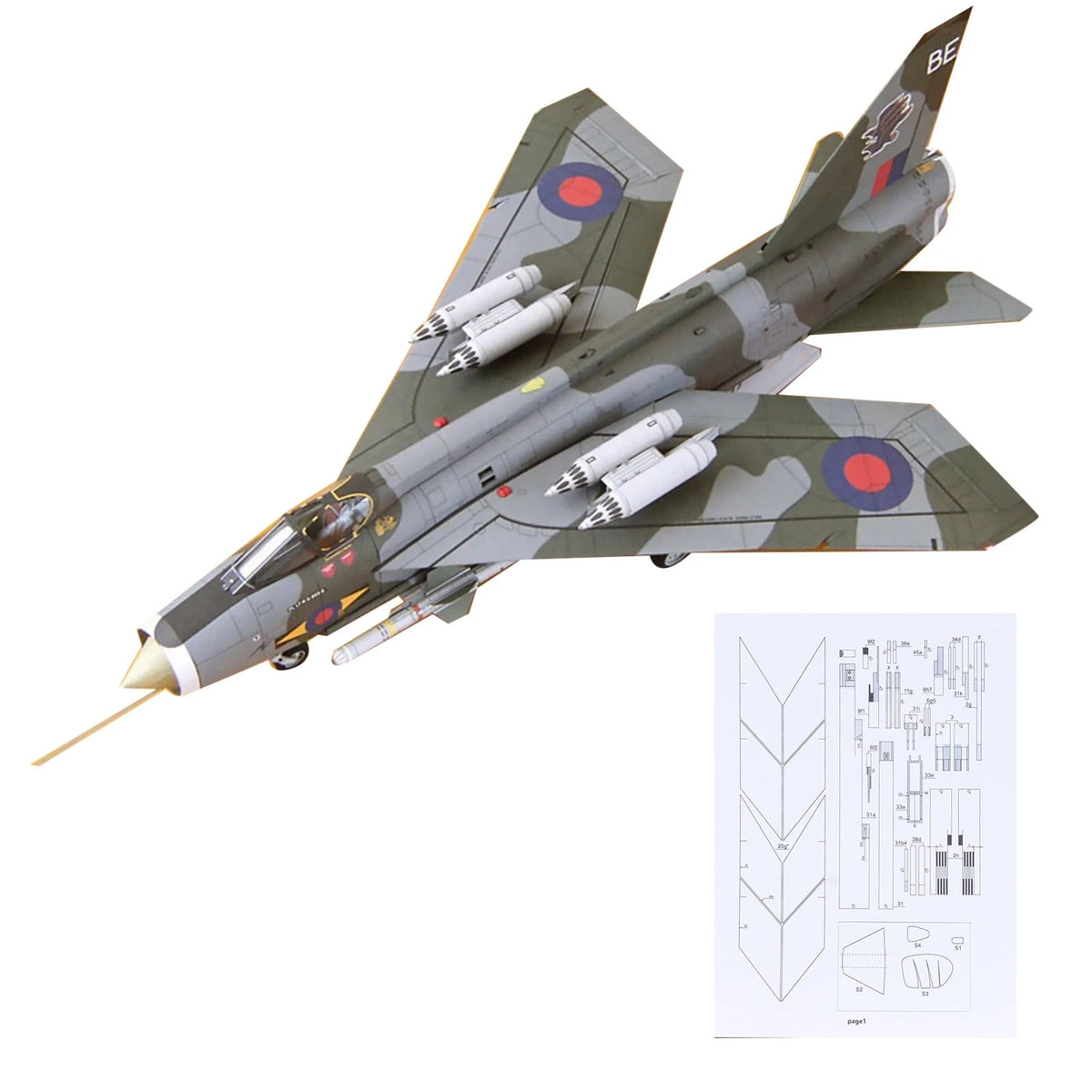 1/33 Scale British F Mk.6 Fighter Model Kit