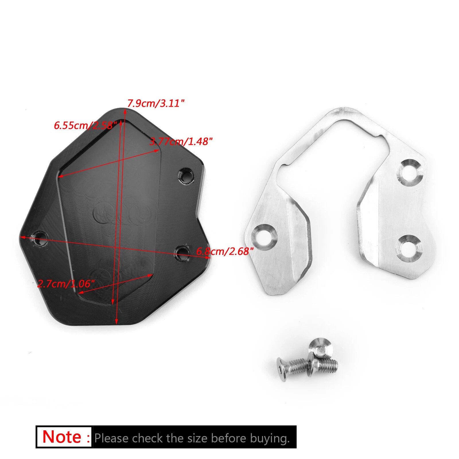 Side Stand Kickstand Pad Extension Plate for Triumph Tiger 800 (2013–2017)