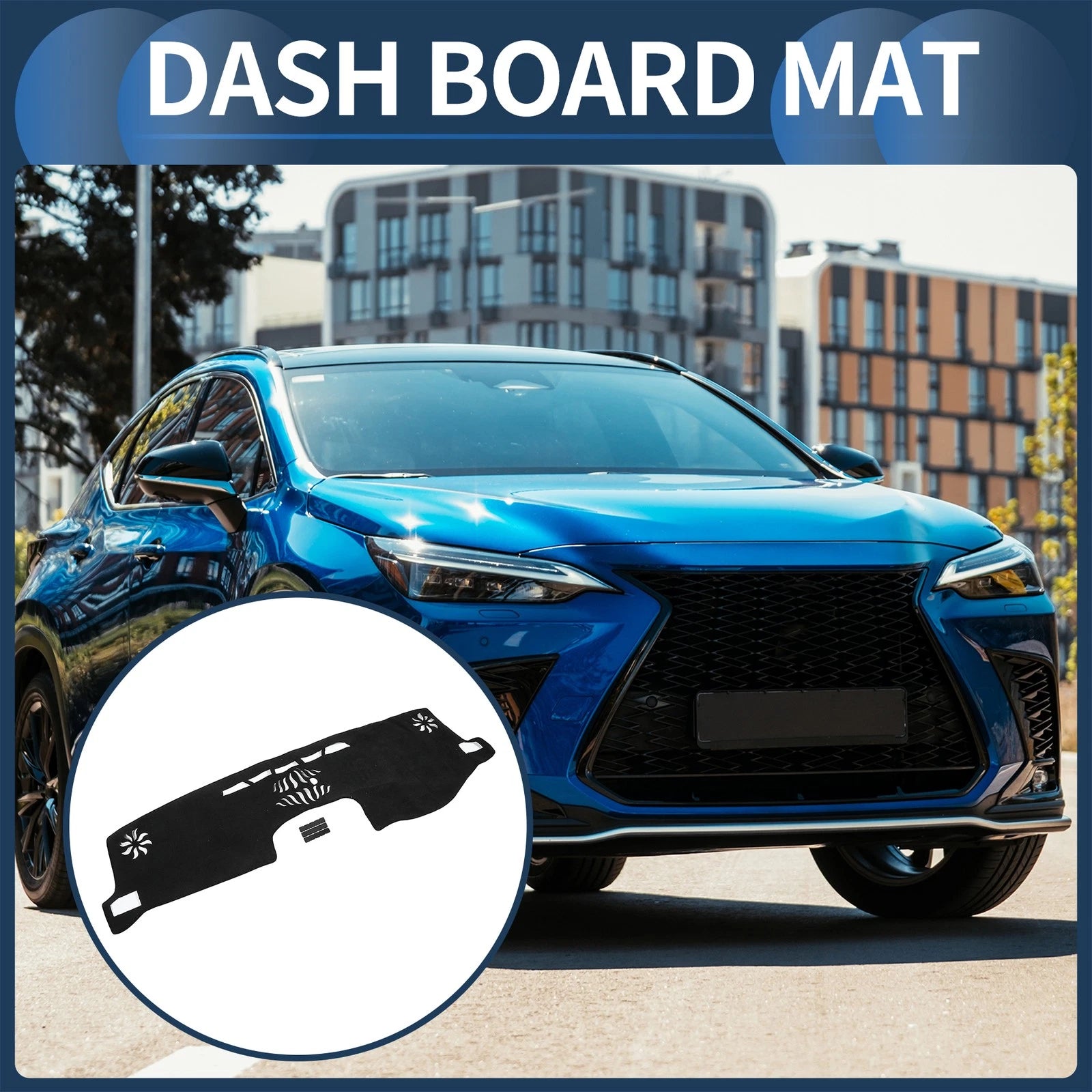 Dashboard Dash Cover Mat for Lexus NX 2014-2021 Black 1 Set