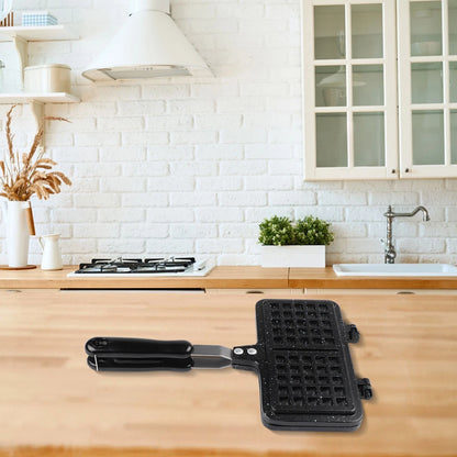 Gas Stove Waffle Maker with Nonstick Cooking Tray Compact Design