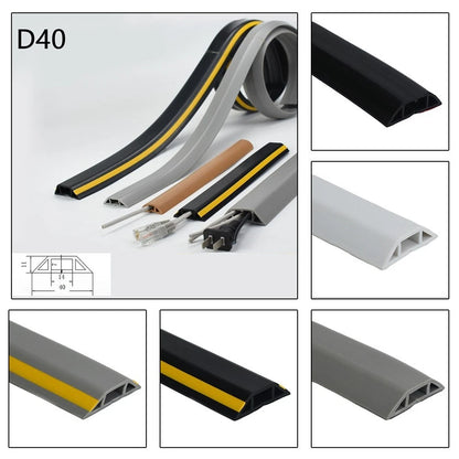 Floor Cable Protection Cover for Homes Offices Gyms (1 Meter)