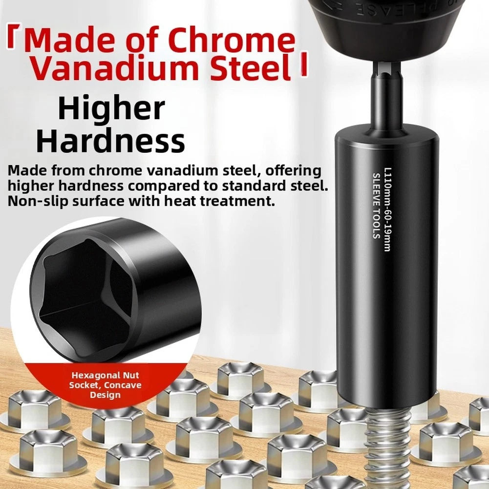 50mm Deep Socket with Hex Shank for Tool Compatibility