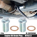 Engine Oil Drain Plug Screw with Seal Ring for Dodge Silver Tone (M14x1.5)