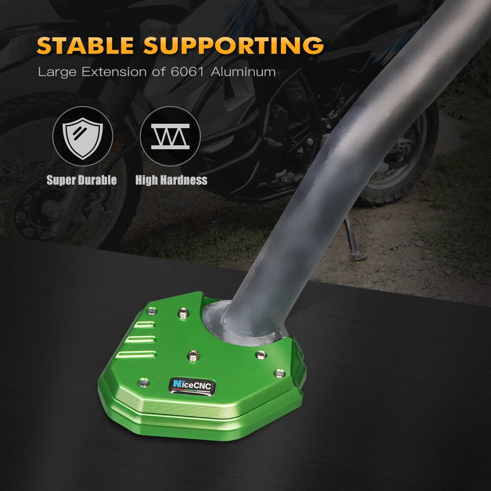 Kickstand Foot Extension Pad for Kawasaki KLR650 (2008–2018)