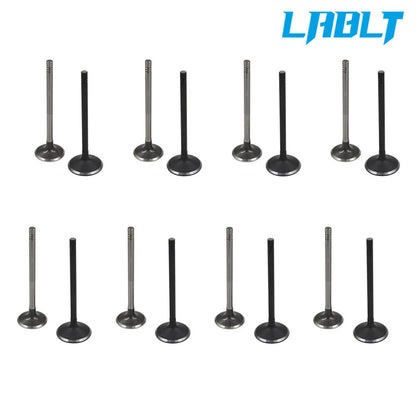 Set of 16 Intake Exhaust Engine Valves for GM 2.0L/2.2L/2.4L DOHC (2000–2010)