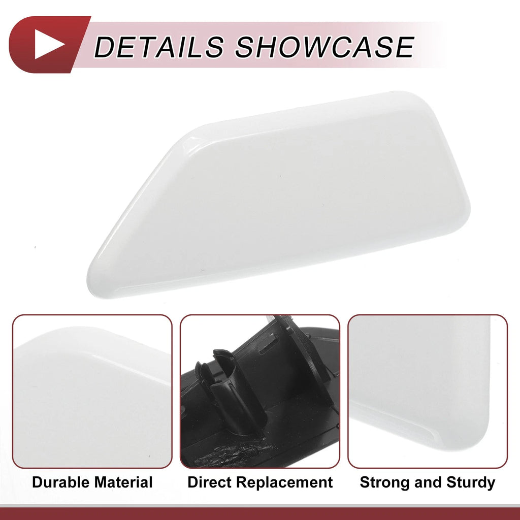 Front Left Washer Nozzle Cover Cap for Subaru Legacy (2010–2014) White