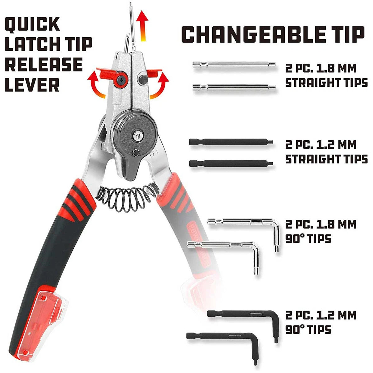 Powerbuilt Combination Switch Snap Ring Pliers 941336