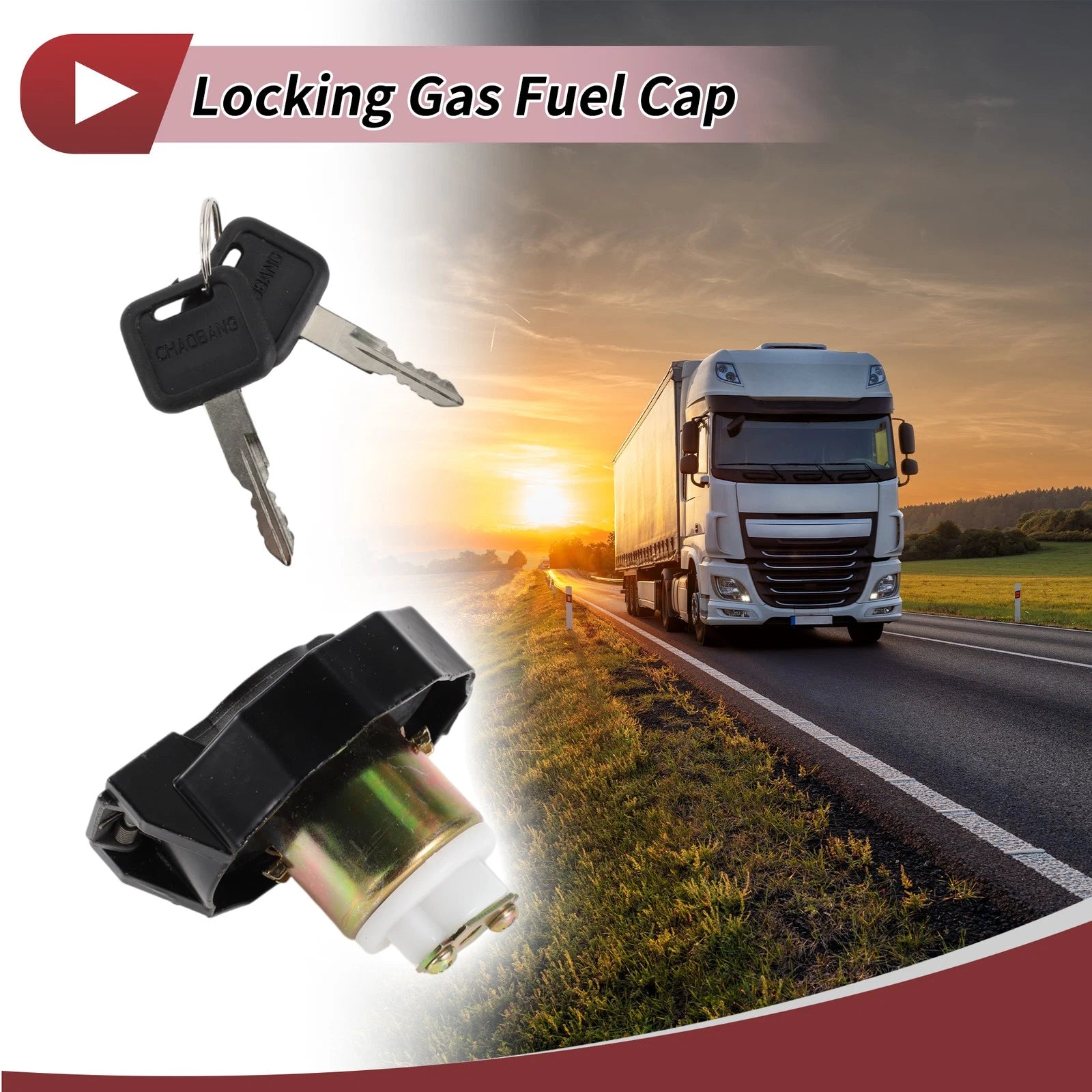 Locking Gas Cap for Isuzu NPR/NQR (1994–2019) - Includes 2 Keys