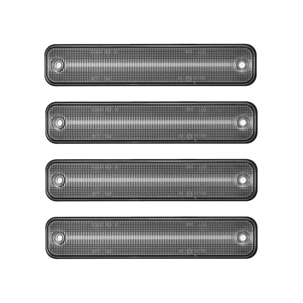 4X Clear Dynamic LED Side Marker Light Kit for Hummer H2 (2003–2009)