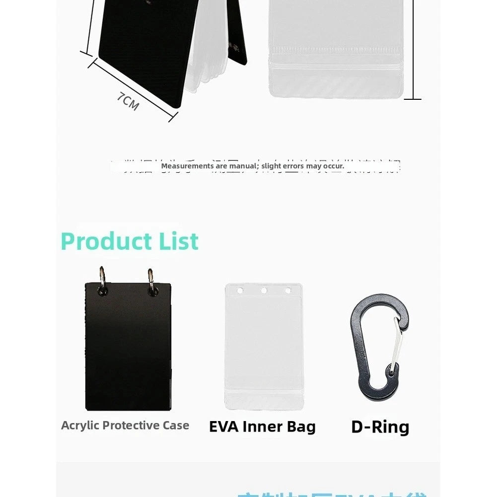 Waterproof Lure Hook Storage Bag with Clear Shell and EVA Pockets