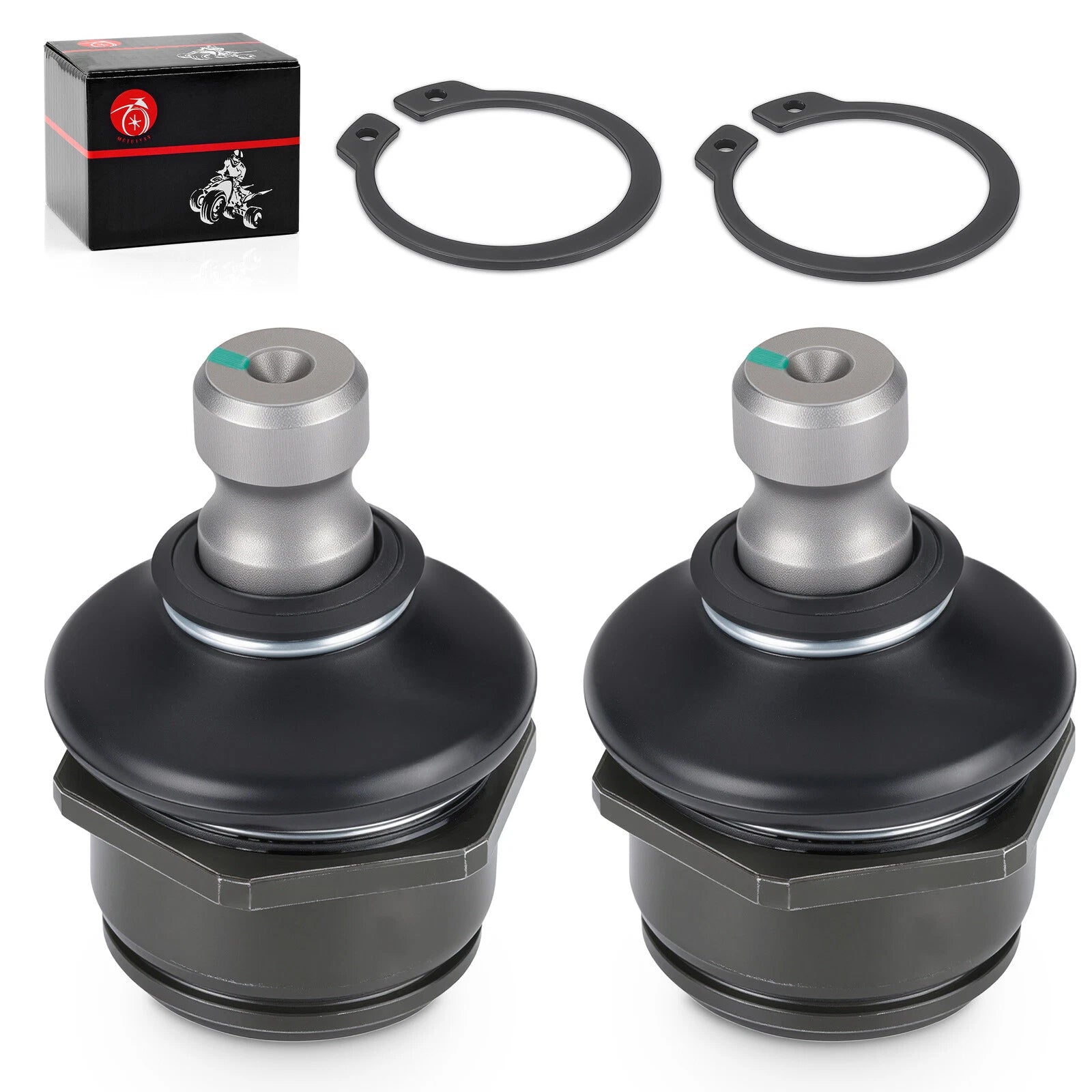 2Pcs Front Lower A Arm Ball Joint Set for Kawasaki Prairie 300 400 (1999–2006)