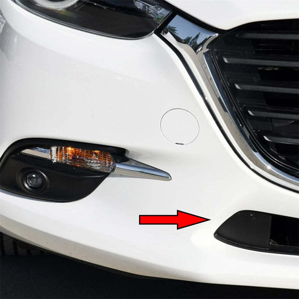 2Pcs Front Bumper Tow Eye Cover for Mazda 3 (2017–2018) B63B50101