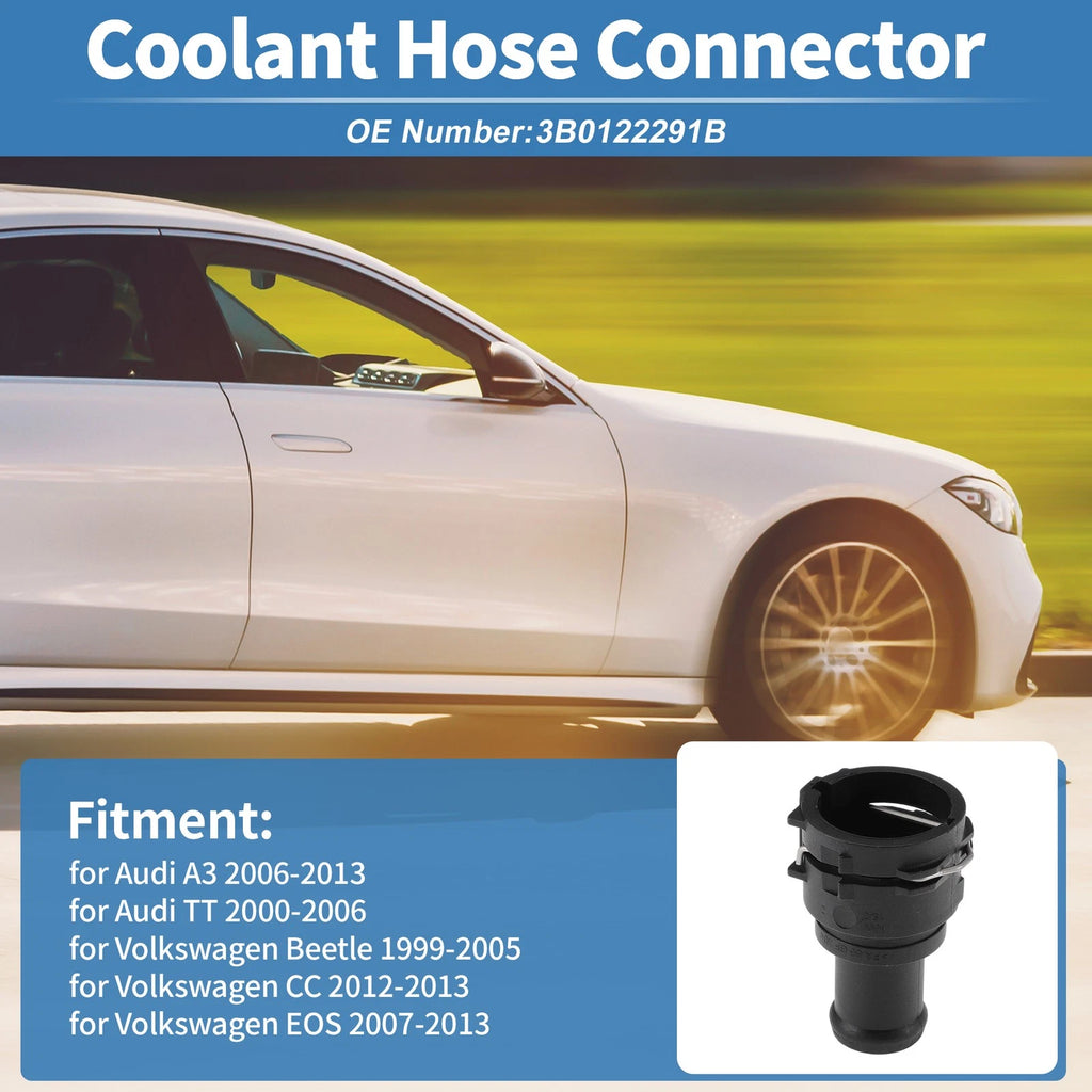 Engine Coolant Hose Connector OEM Replacement for Audi A3 (2006–2013)