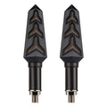 Sequential Motorcycle LED Turn Signal Amber Blinker Light Tail Brake Lamp New