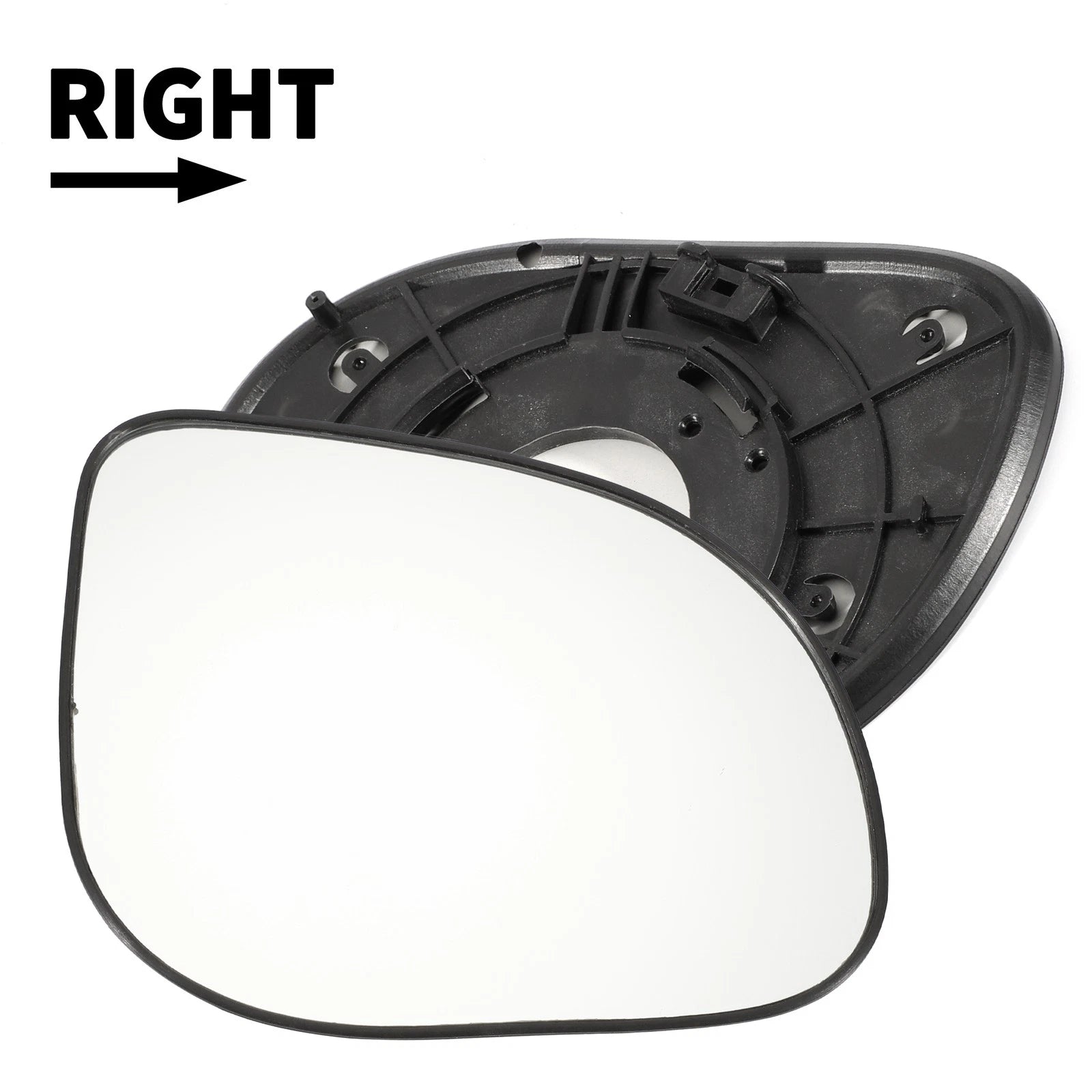 Right Side Mirror Glass Non Heated with Backing for Hyundai i10 (2011–2013)