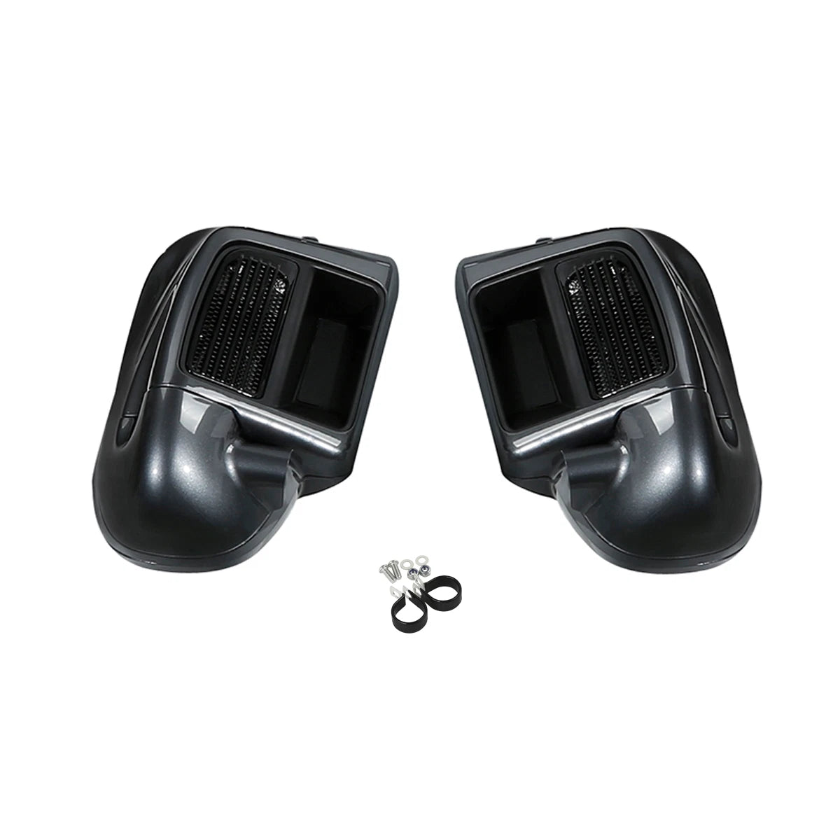 Lower Vented Fairing Kit for Harley Touring (2014–2025) Black Geometric