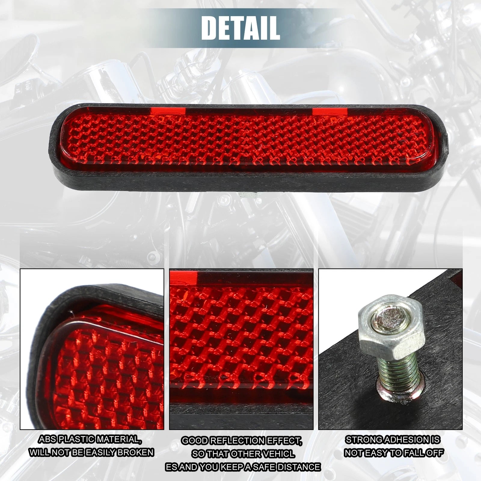 Spoke Reflectors Bike Safety Reflective Screw Mount for Universal Use