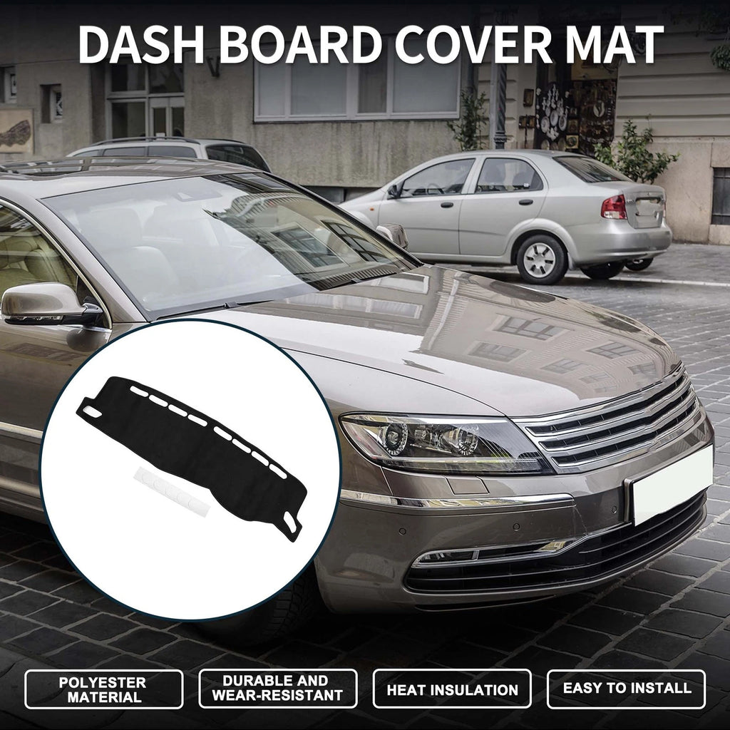 Dashboard Dash Cover Mat for Volkswagen T-ROC 2018–2023 Sun Protector Pad Black