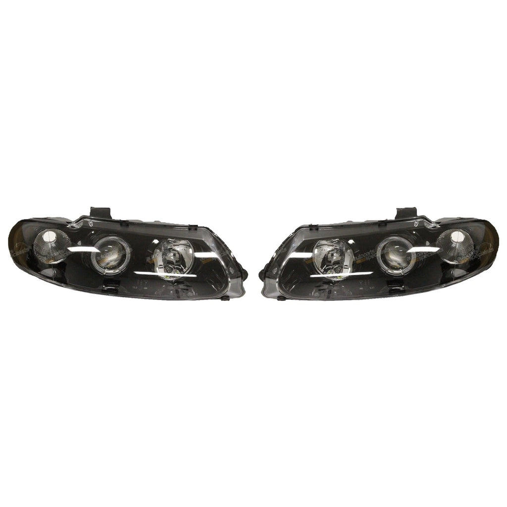 2X Black Projector Headlights for Holden VT Commodore/Calais (1997–2000)