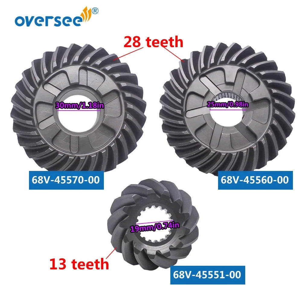 68V Gear Kit & Clutch Dog Repair Kit for Yamaha Outboard F75-115HP (4T)