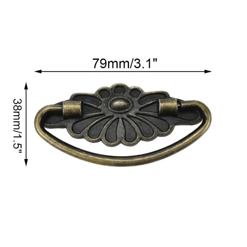 10Pc Vintage Drop Pulls for Jewelry Box Cabinet Drawer Knob