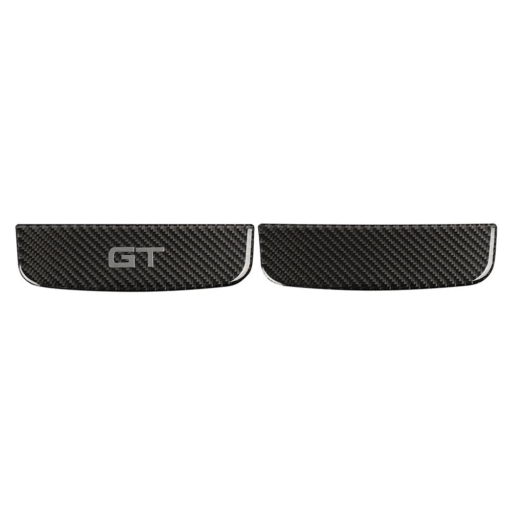Carbon Fiber Interior Storage Box Trim Cover for Ford Mustang (2015–2019)