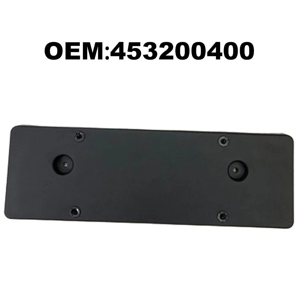 Front Licence Plate Black ABS for Smart 453 (2014–2023)