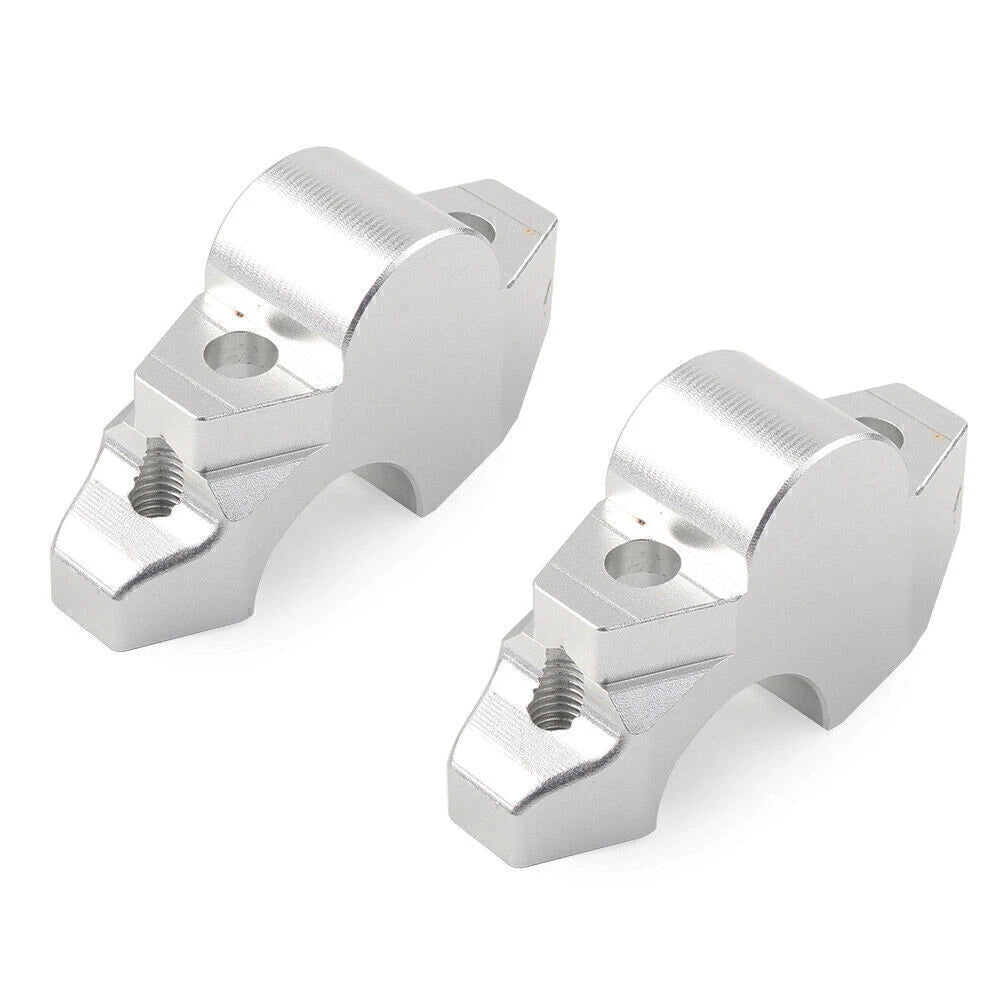 Silver Handle Clamp Handlebar Riser Bar for Honda XADV-750 (2017–2019)
