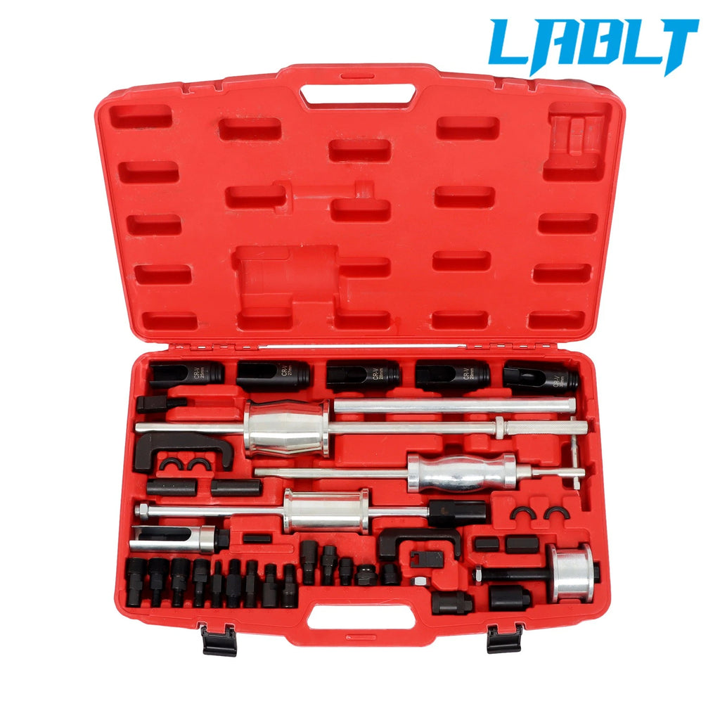 40-Piece Diesel Injector Remover Slide Hammer Puller Extractor Kit Universal