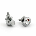 6x Chrome Skull License Plate Frame Screw Bolt T9 for Universal Motorcycle