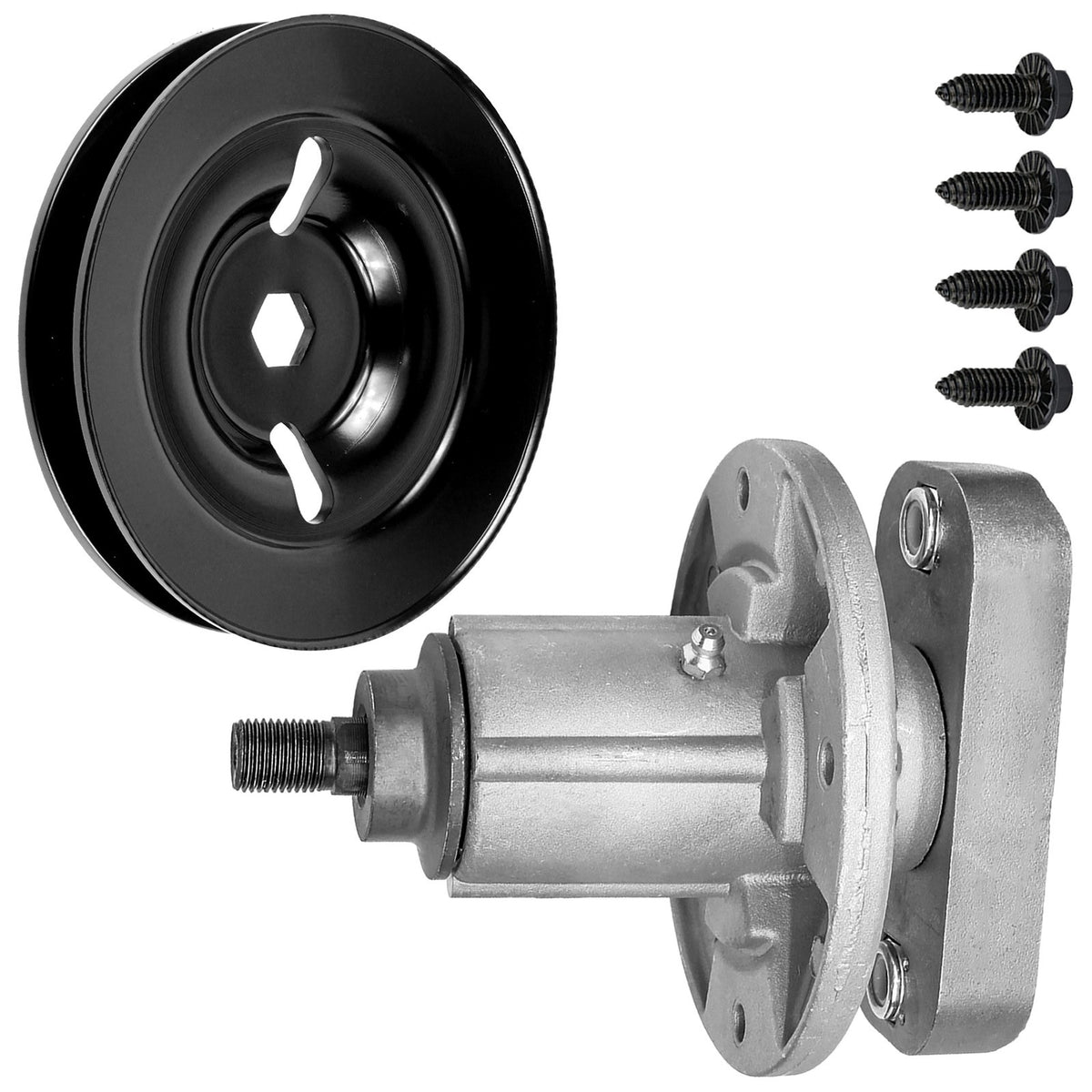 Deck Spindle Assembly and Pulley Replacement for John Deere Sabre 48" (1948–2018)