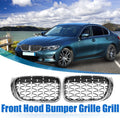 Front Hood Bumper Grille Pair Replacement for BMW X3 F25 (2014–2017)
