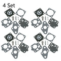 Set of 4 Carburetor Repair Kits for Kawasaki TD24 TD25 TD33 TD40 TG20 TG24 TG25 TG33