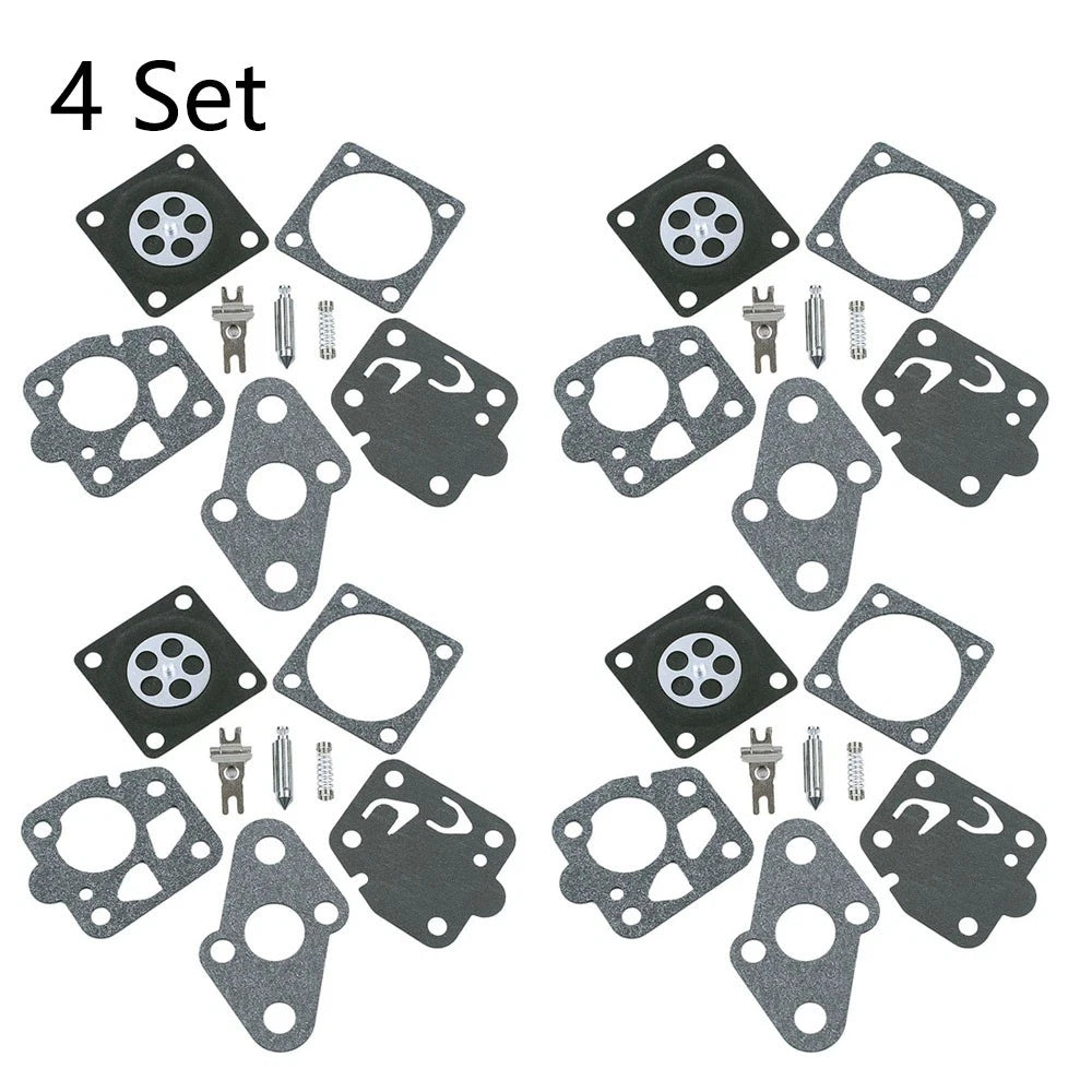 Set of 4 Carburetor Repair Kits for Kawasaki TD24 TD25 TD33 TD40 TG20 TG24 TG25 TG33