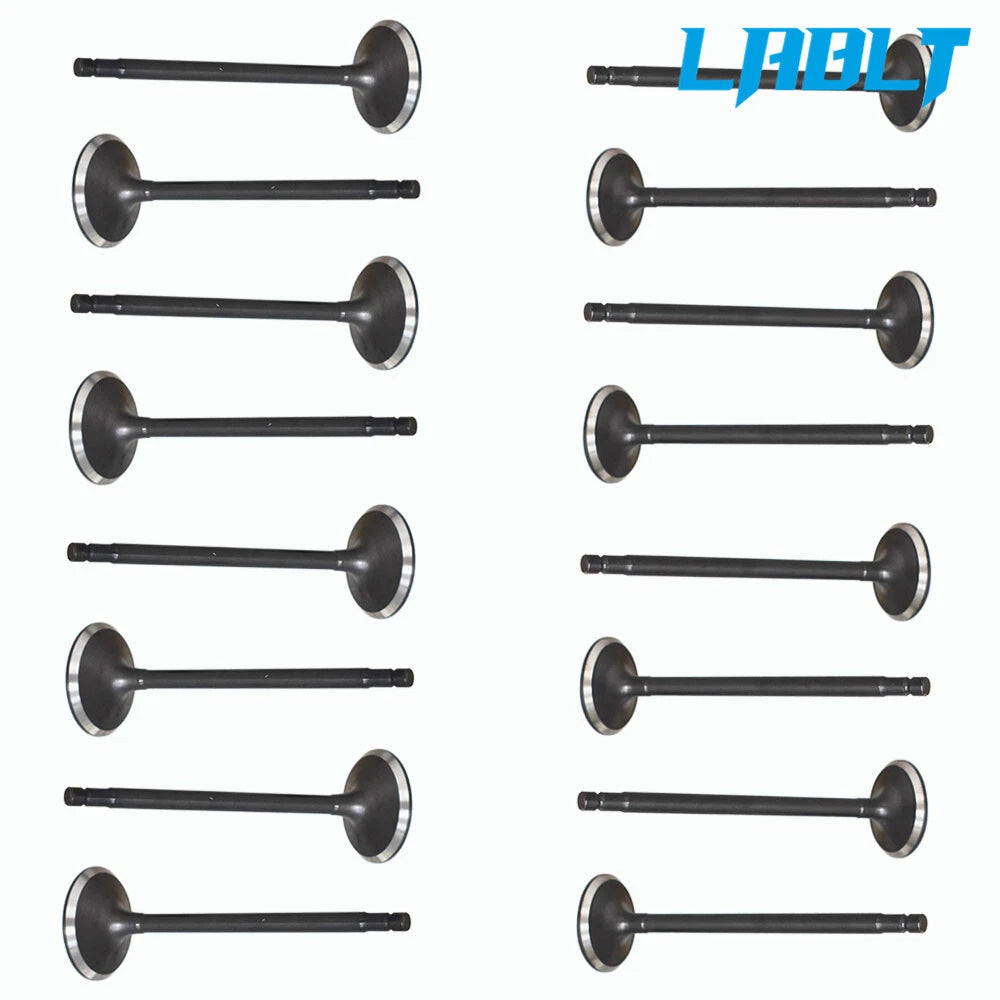 16PCS Exhaust and Intake Valves for Mazda 3 6 CX-7 2.3L (2006–2013)
