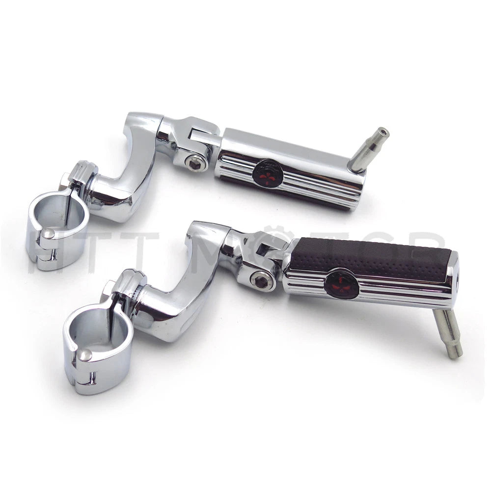 Gear Skull 1" 25mm Arched Footpeg Mounting Kit for Motorcycle