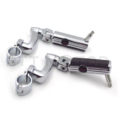 Gear Skull 1" 25mm Arched Footpeg Mounting Kit for Motorcycle