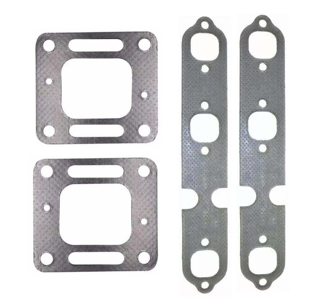 Exhaust Riser Elbow Manifold Gasket Kit for Mercruiser 4.3L V6 (1996–2006) 27-863724 27-99757
