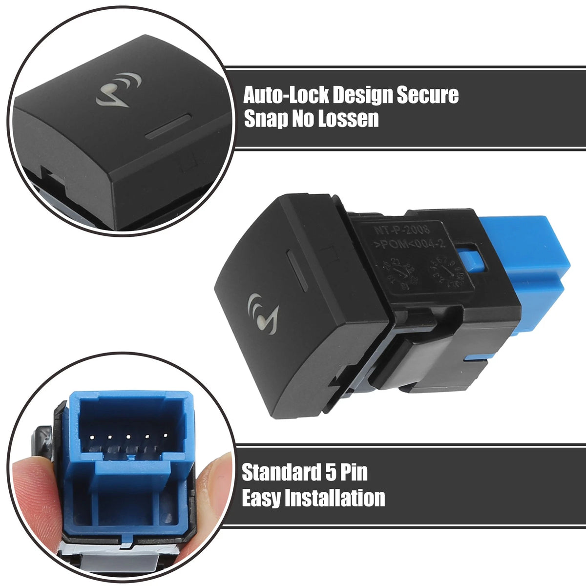 Hole Expansion Port Switch with Wire for Toyota Vehicles (2010–2023)
