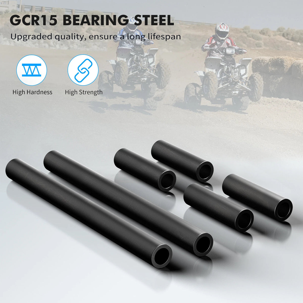 Set of 6 Front A-Arm Shaft Collars for Yamaha Blaster 200 (2000–2006)