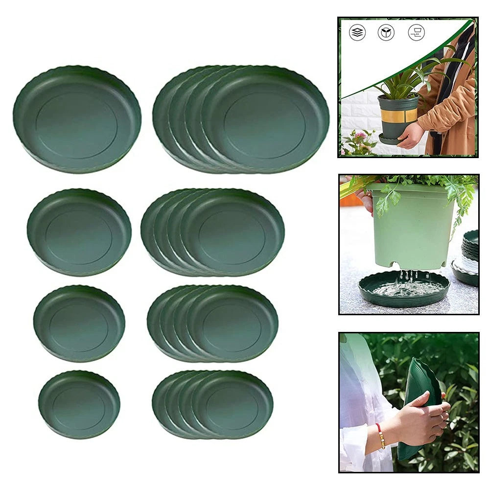Set of 20 Circular Plant Saucers for Various Pots