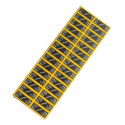 Weight Plate Stickers for Easy Identification and Organization