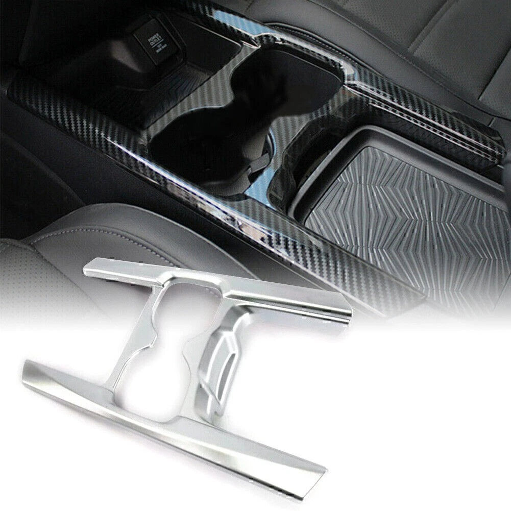 Chrome Water Cup Holder Cover Trim Frame for Honda CR-V (2017–2019)
