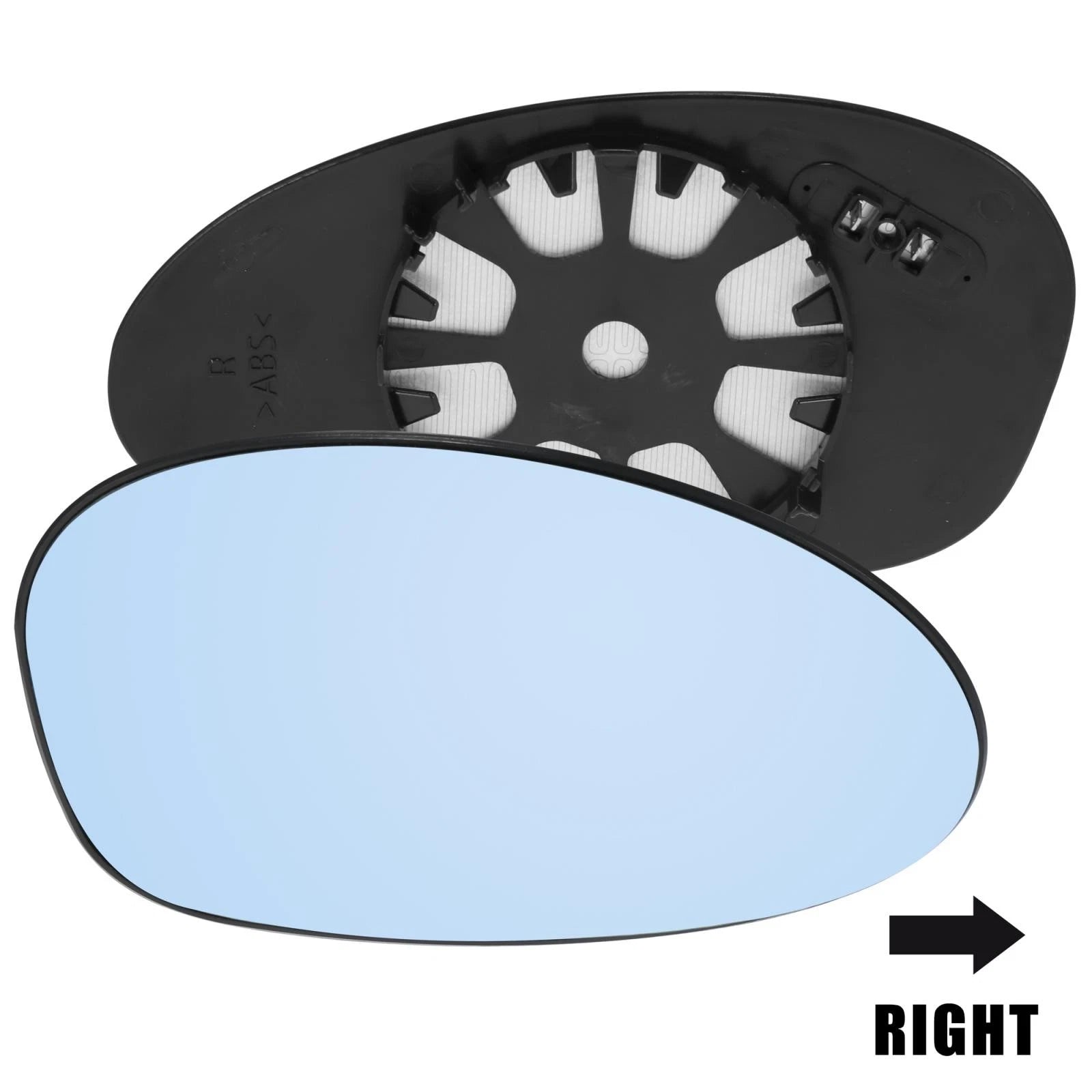 Rearview Right Mirror Glass Replacement Heated with Backing Plate for BMW 135i (2008–2013)