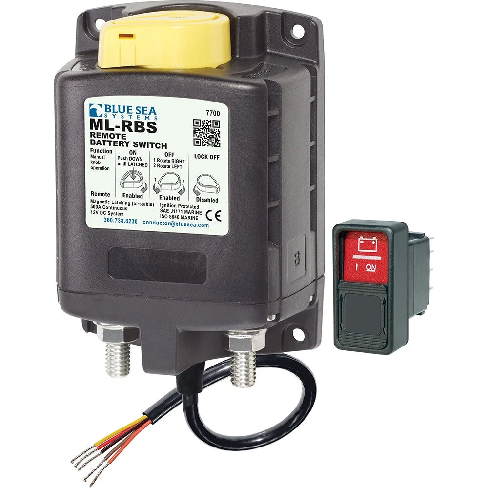 Blue Sea 7700 ML-Series Remote Battery Switch for 12VDC (2010–2023)
