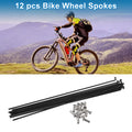 Spoke Nipples 304 Stainless Steel Black 191mm for Universal Bicycle (2000–2000)