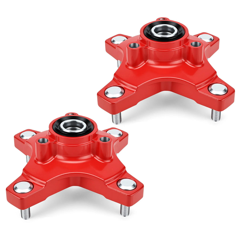 Set of 2 Front Left & Right Wheel Hubs Red 44615-HN6-A20 for Honda TRX400X (2009-2014)