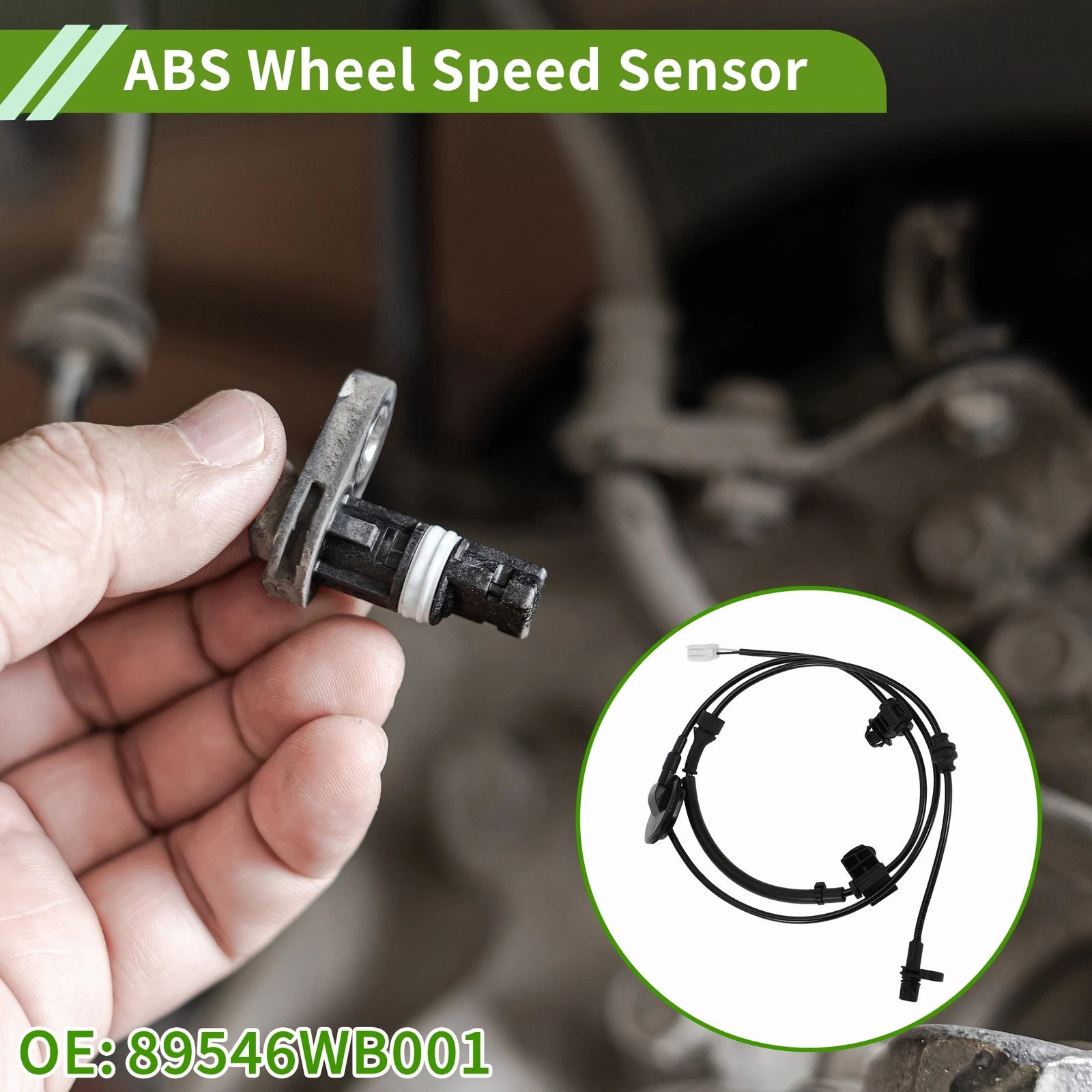 ABS Wheel Speed Sensor Rear Left Replacement for Toyota Yaris iA (2017–2021)