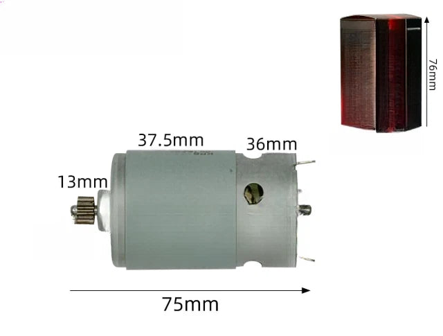 12 Tooth Gear for 550 Type Power Equipment (18V Drill Motor Replacement)