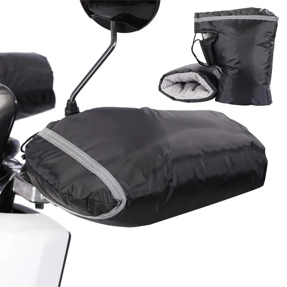 Handlebar Mittens for Motorcycle (Windproof, Warm)